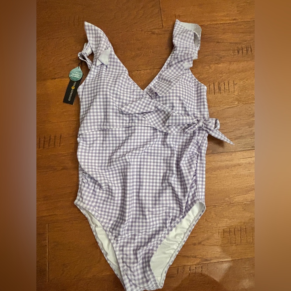 Kindred bravely nursing & maternity one piece wrap swimsuit-(new with tags)
